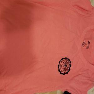 Short sleeve on fire shirt